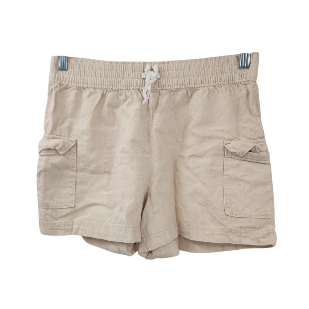 WONDER NATION Tan Linen Blend Shorts Girls Size Extra Large XL (14 - 16)